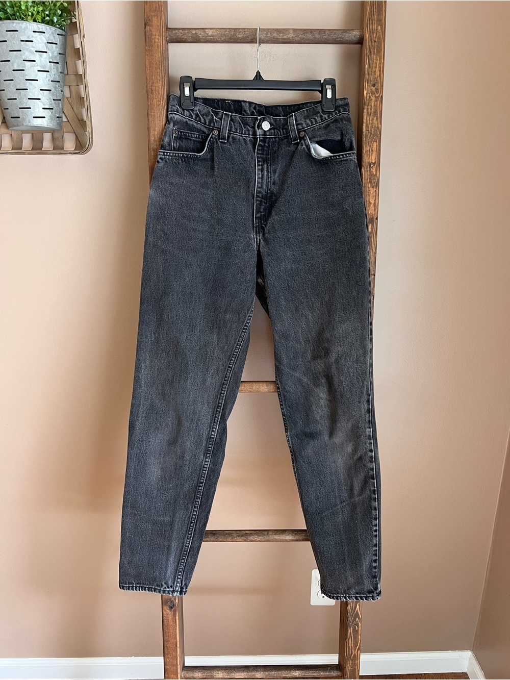 Levi’s Orange Tab Black Jeans — Classic Straight Fit